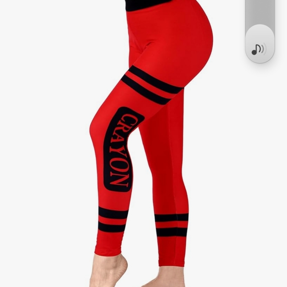 Crayon WOMANS Red Leggings - Picture 1 of 1